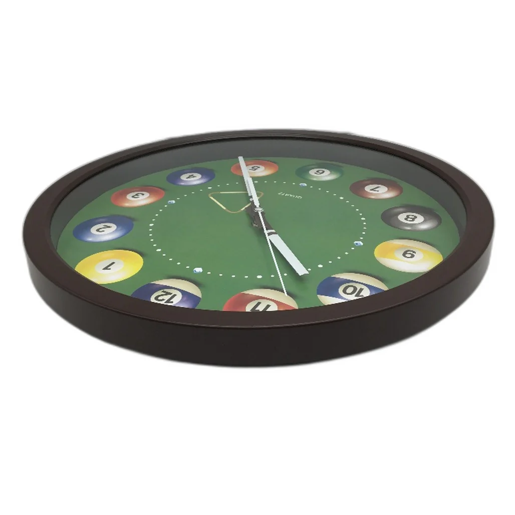 Billiard Pool Ball Quartz Wall Clock 14 Inch Snooker Game Battery Operated NEW - Image 3