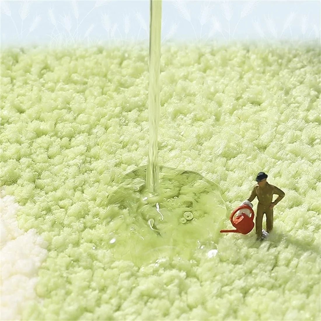 Ankah Luxury Shaggy Bath Mat Little Frog Design, High Absorbent, Australia... - Image 4