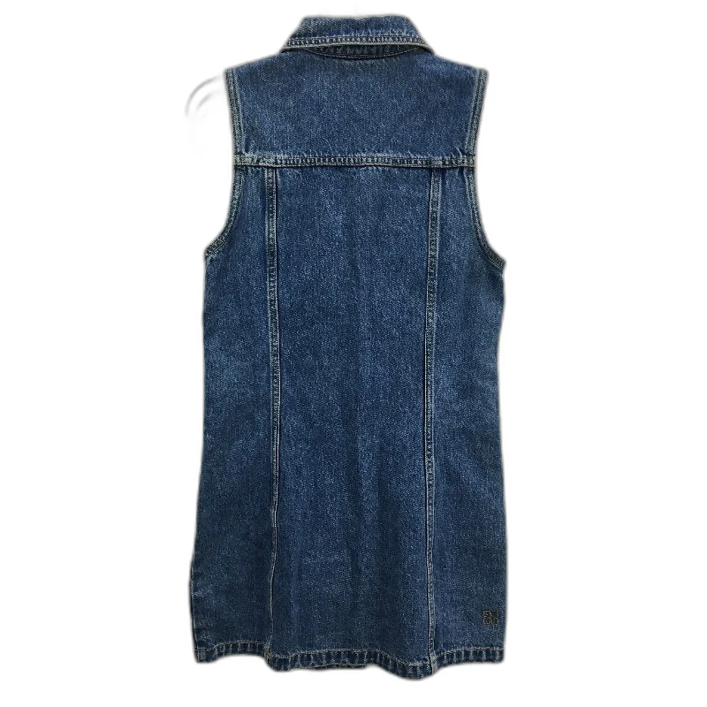 Insight Vienna Sleeveless Blue Denim Mid 90s Style Dress Ladies Size XS NEW - Image 2