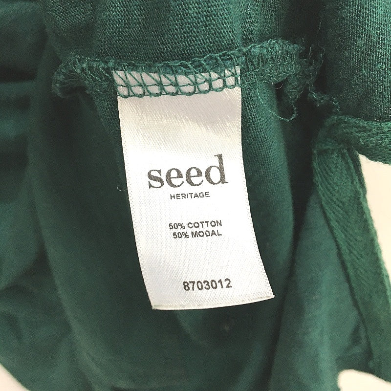 Seed Heritage Cotton Modal Sport Forest Green Basic Cotton T-Shirt Ladies XS - Image 4