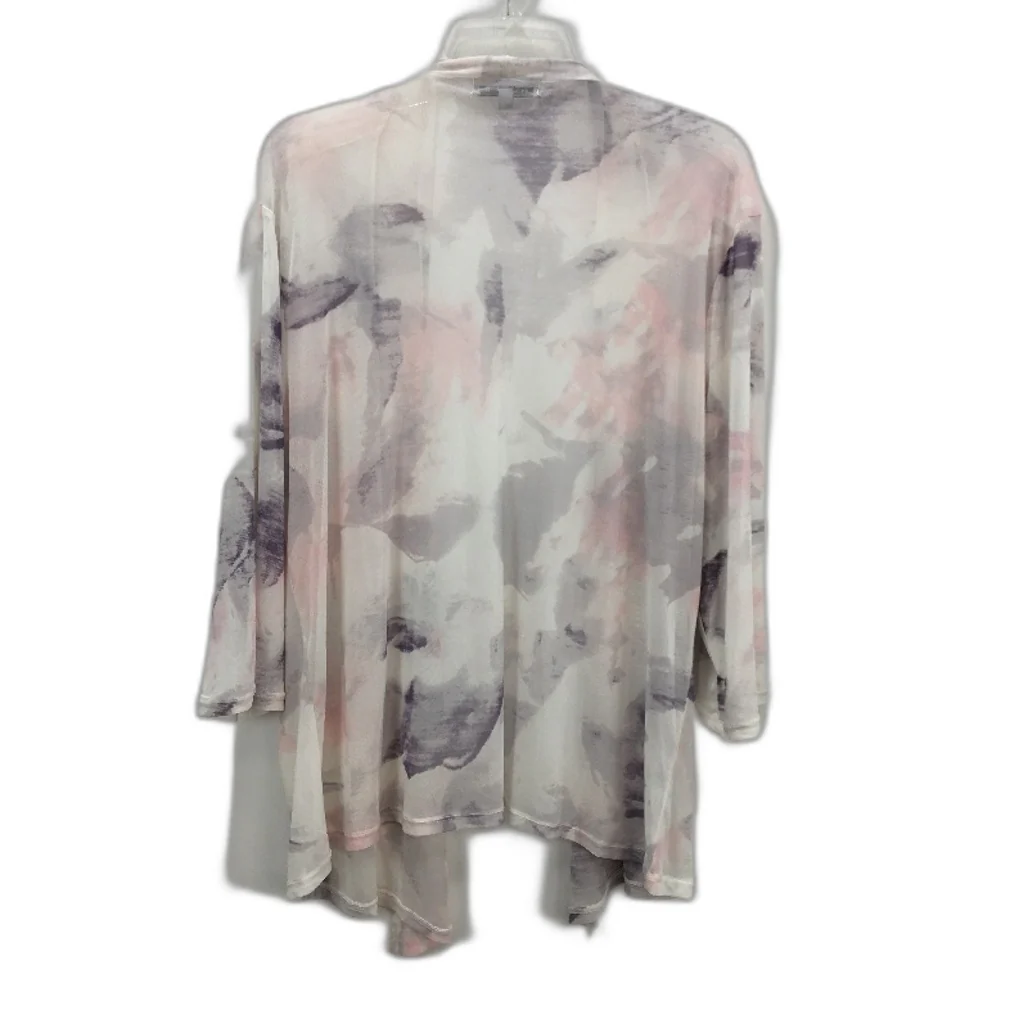 Noni B Sheer Lightweight 3/4 Sleeve Drape Cardigan Stretch Top Ladies Size XL - Image 2