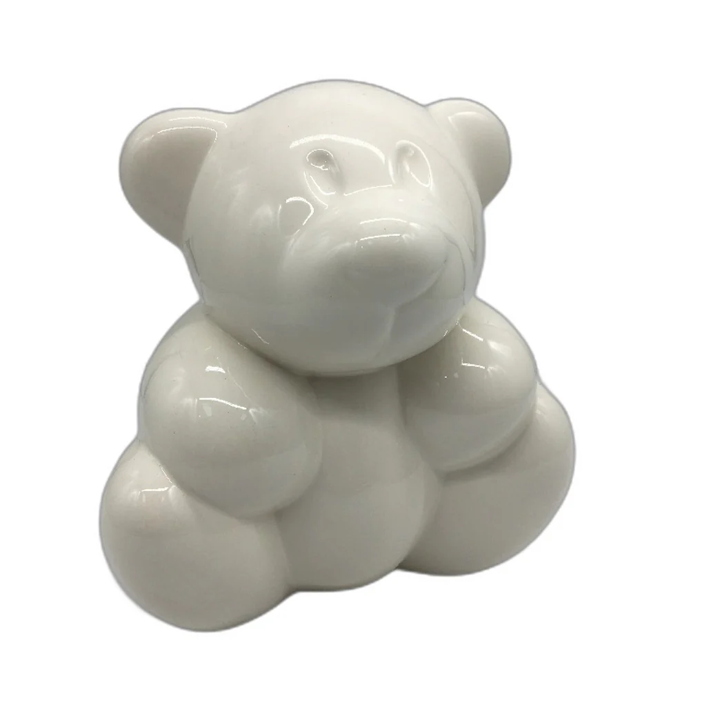 Royal Boch Belgium Large Ivory White Fast Effection Bear Porcelain Figurine NEW