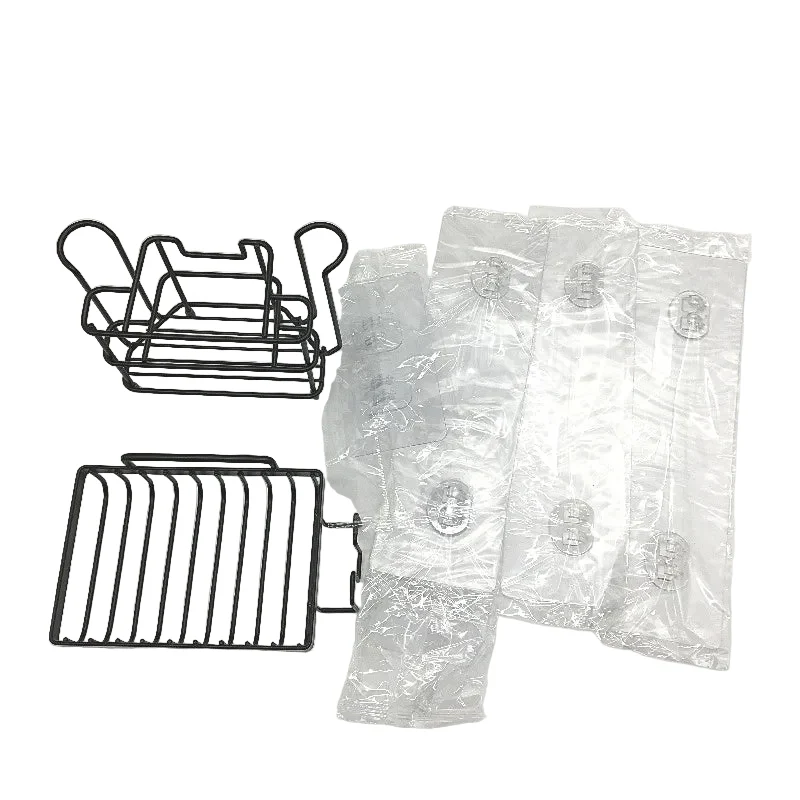 5 Pack Black Wire Stainless Steel Adhesive Shower Shelf with Soap Holders NEW - Image 3