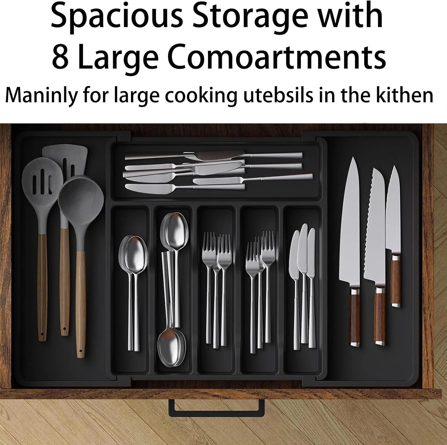 Expandable Utensil Drawer Organiser for Kitchen Storage NEW - Image 6
