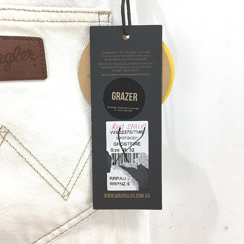 Wrangler Grazer Super Baggy Relaxed Ghostfire Wide Leg Jeans Mens Size W32 NEW - Image 4