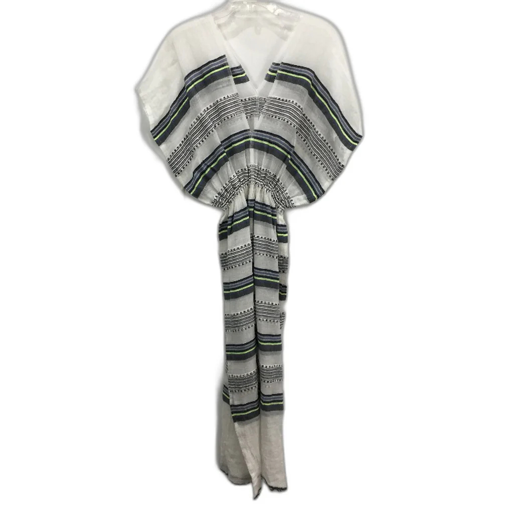Lemlem Rucha Gauze Multi Stripe Cotton Blend Patio Dress Ladies Size Medium NEW