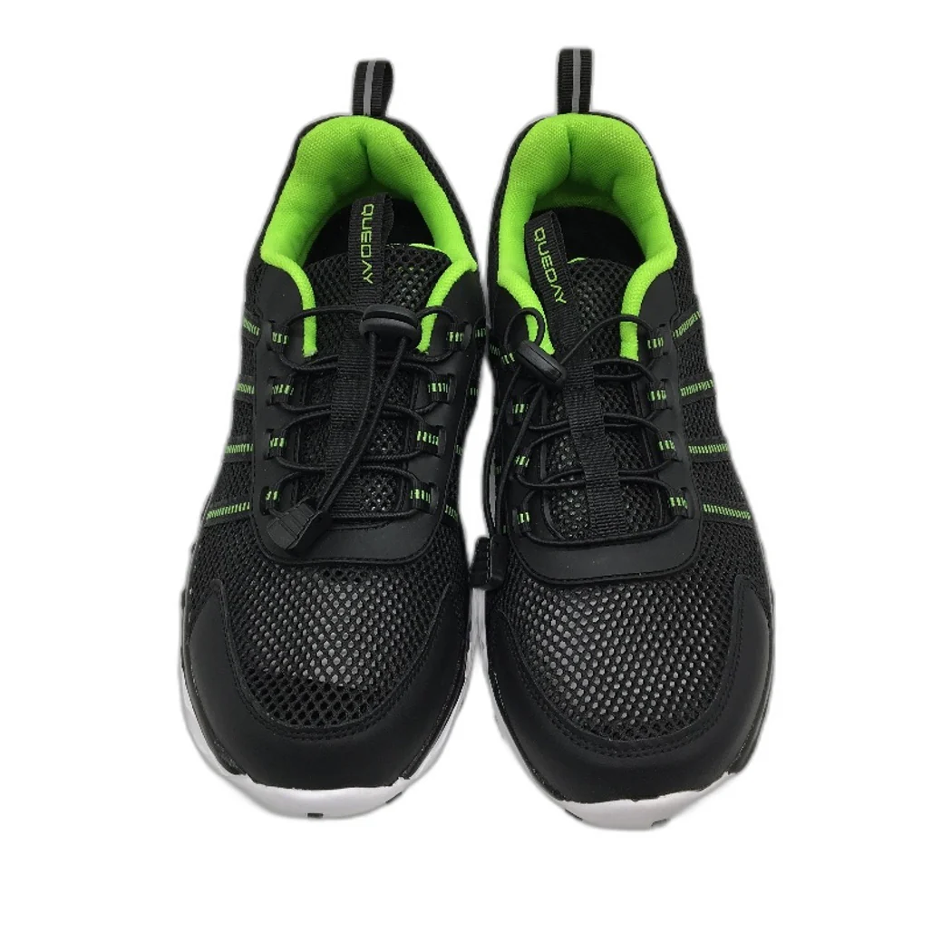 Queday Black Mesh Lightweight Water Sneaker Shoes UNISEX Size EU 42 M9 L10.5 NEW - Image 2