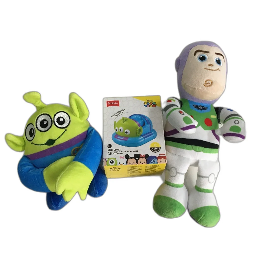 Disney Pixar Toy Story 5 Piece Plush Buzz Lightyear & Alien Puppet Toy Pack NEW - Image 2