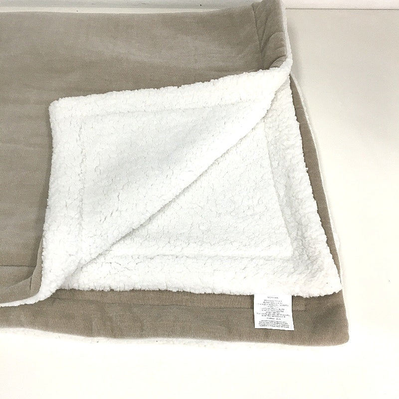 Target Natural Beige Soft & Cozy Chenille Sherpa Throw Blanket 130 x 150cm NEW - Image 4