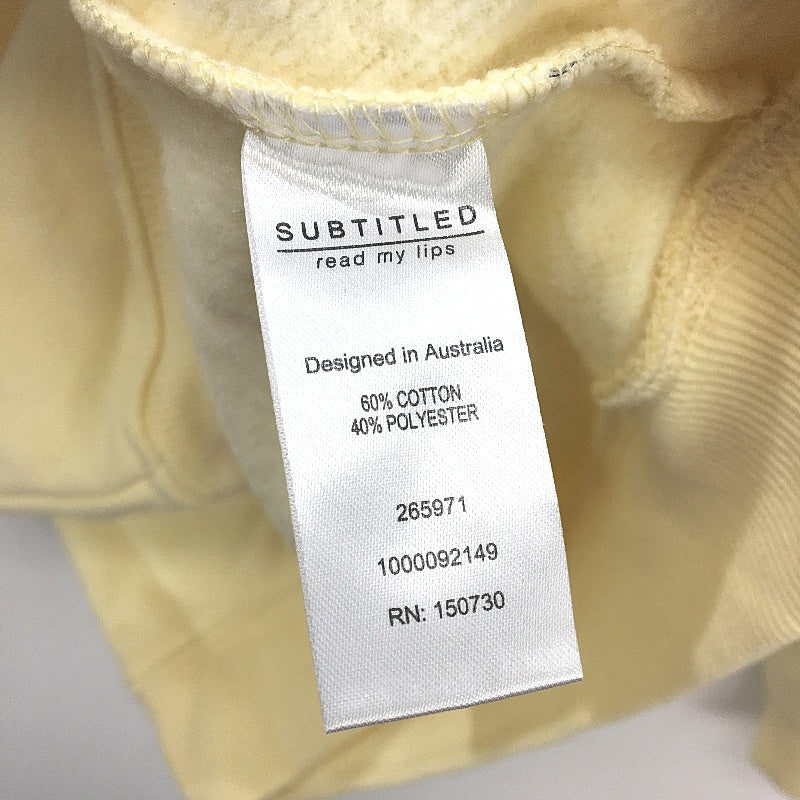 Subtitled Originals Lemon Yellow Crew Neck Oversized Jumper Ladies XS NEW - Image 4