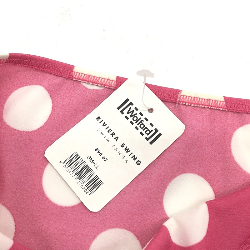Wolford Pink & White Polka Dot Riviera Swing Tanga Swimwear Bottom Size S NEW - Image 3