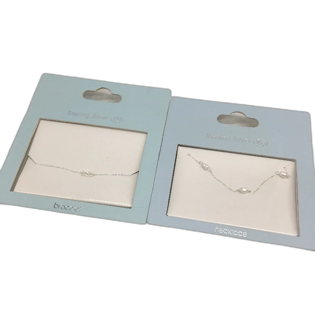 BULK PACK 8 Piece Necklace & Bracelet Sterling Silver 925 Jewellery Pack NEW - Image 3
