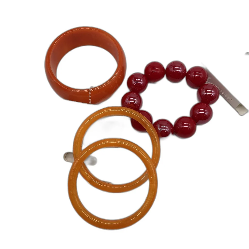 BULK PACK 10 Piece Orange Red Tone Themed  Assorted Fashion Jewellery Pack NEW - Image 3