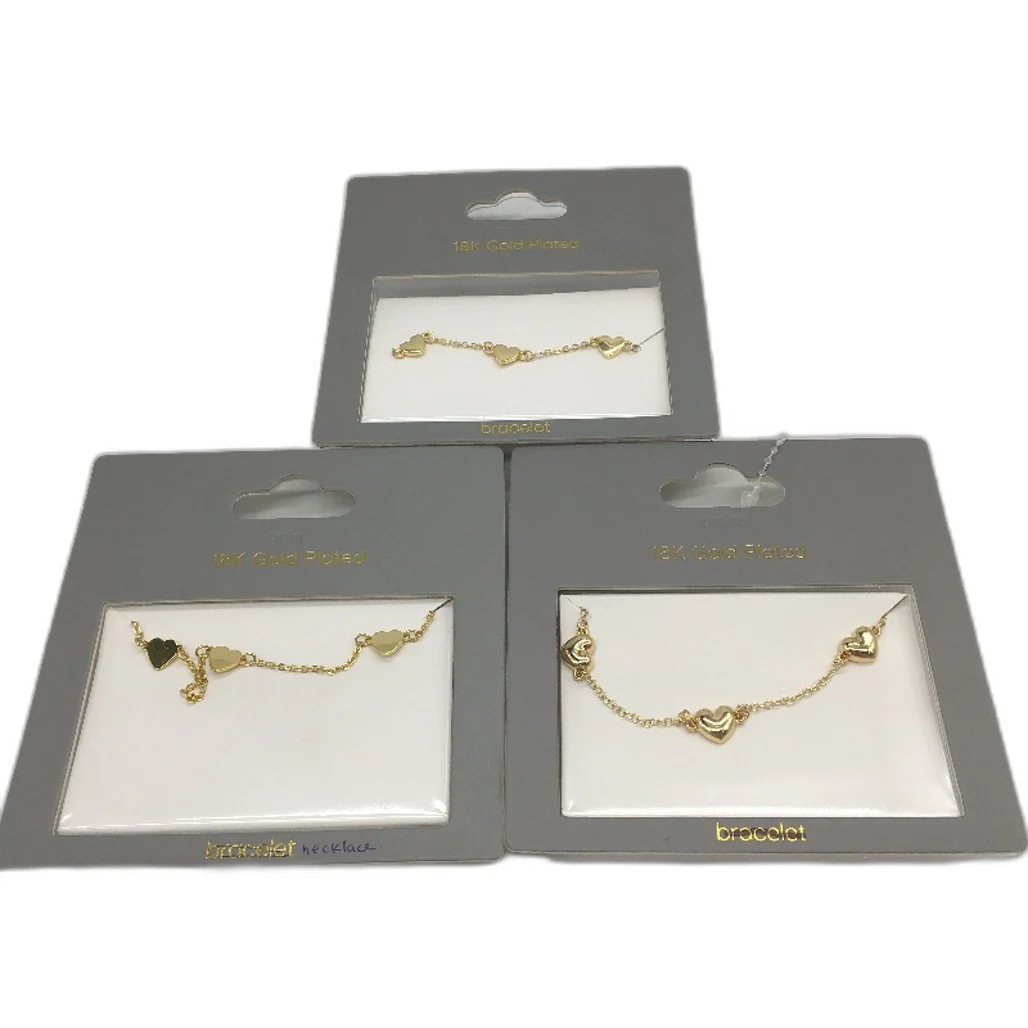 18K Gold Plated Sterling Silver Necklace Bracelet & Earring 9Pce Jewellery NEW - Image 3