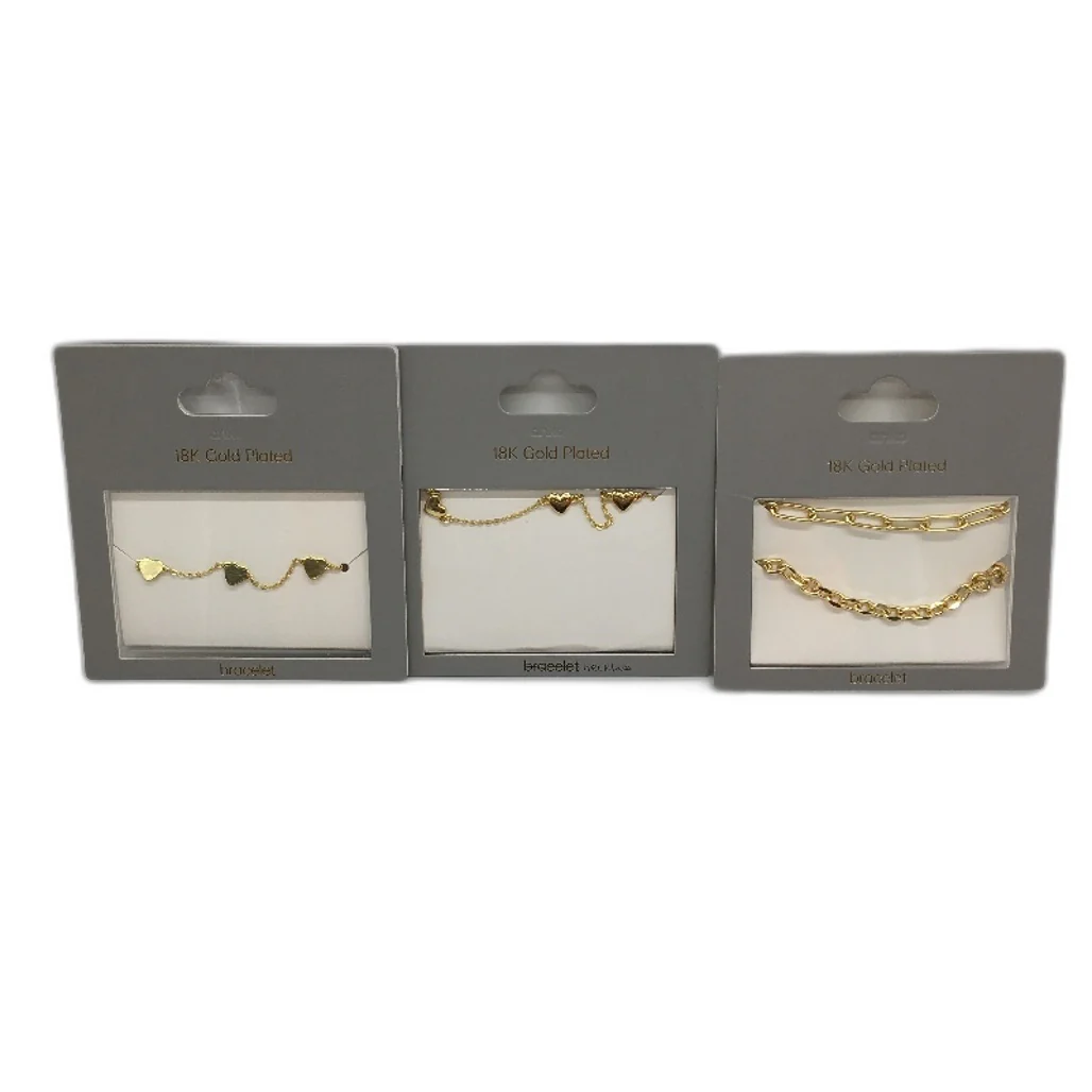 18K Gold Plated Sterling Silver Necklace Bracelet & Earring 9Pce Jewellery NEW - Image 4