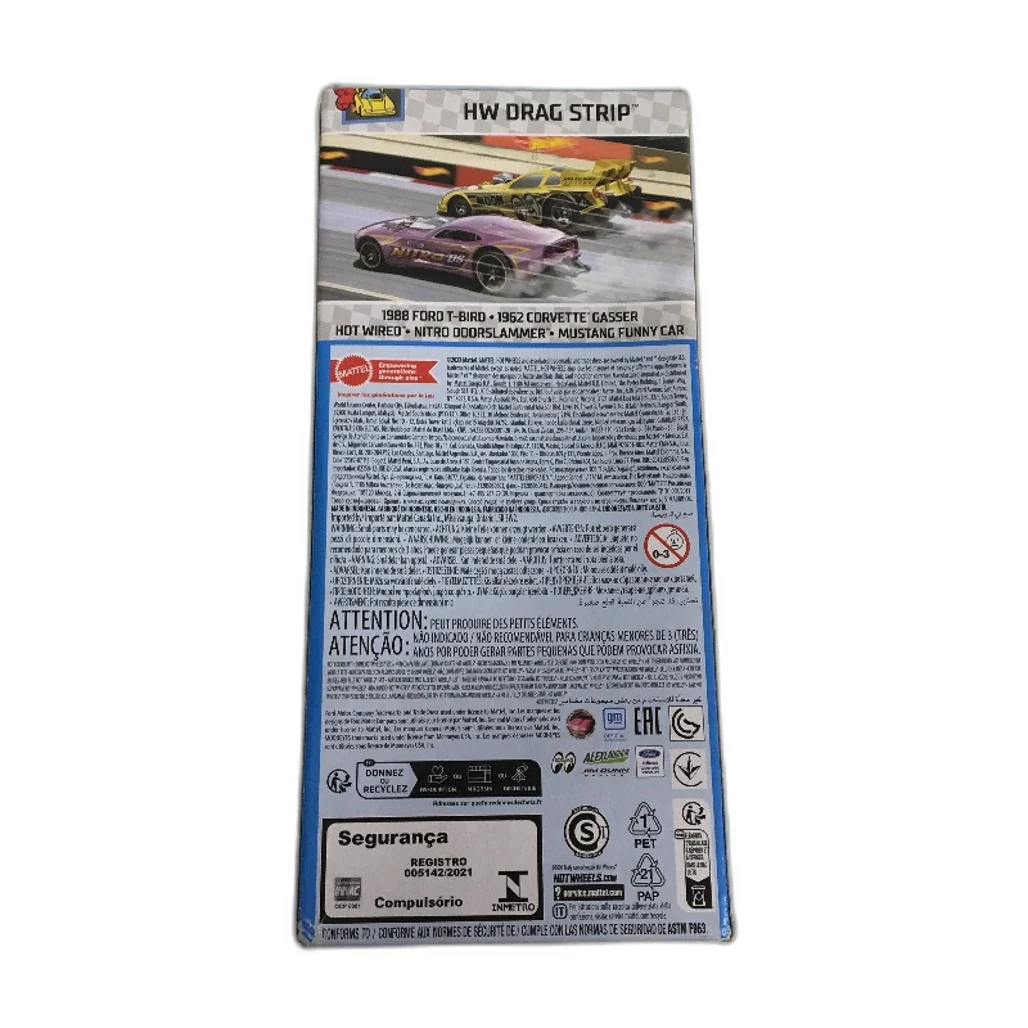 Mattel Hot Wheels 2023 Metal Die Cast HW Drag Strip 5 Car Set Inc Mustang NEW - Image 2