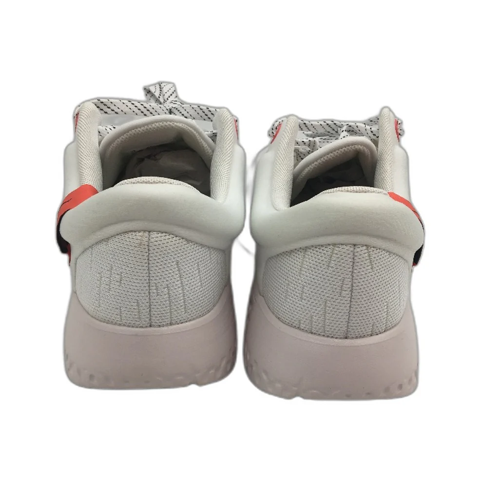 NIKE White & Orange Accent Lace Up Sneakers Ladies Size US11 EU 43 NEW - Image 3