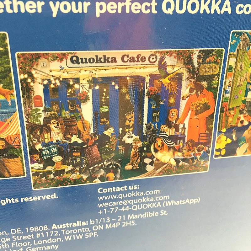 QUOKKA Funny Animals Cafe 1000 Piece Puzzle Jigsaw Ages 15+ SEALED NEW - Image 7