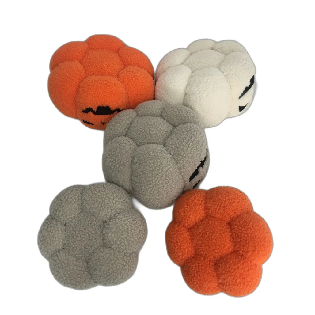 COLLECTABLE 5Pce Various Halloween Pumpkin Yarn Look Stuffed Toy Pack NEW - Image 4