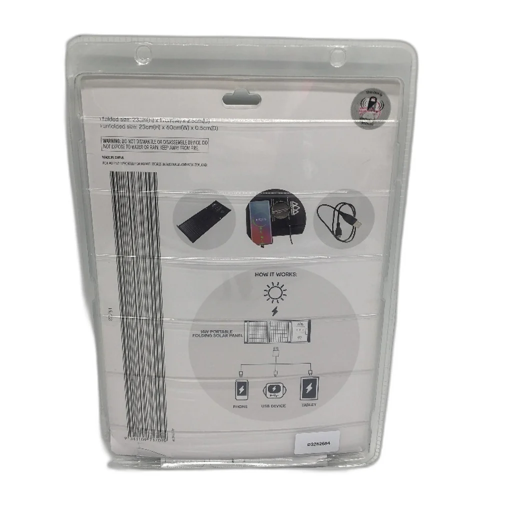 Portable & Lightweight 14W Dual USB Output Foldable Solar Panel NEW - Image 2