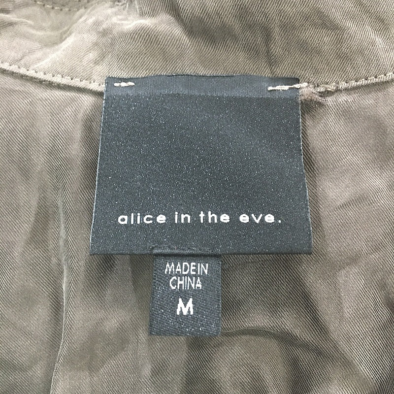 alice in the eve soft satin like tie up shirt Women Size M - Image 3