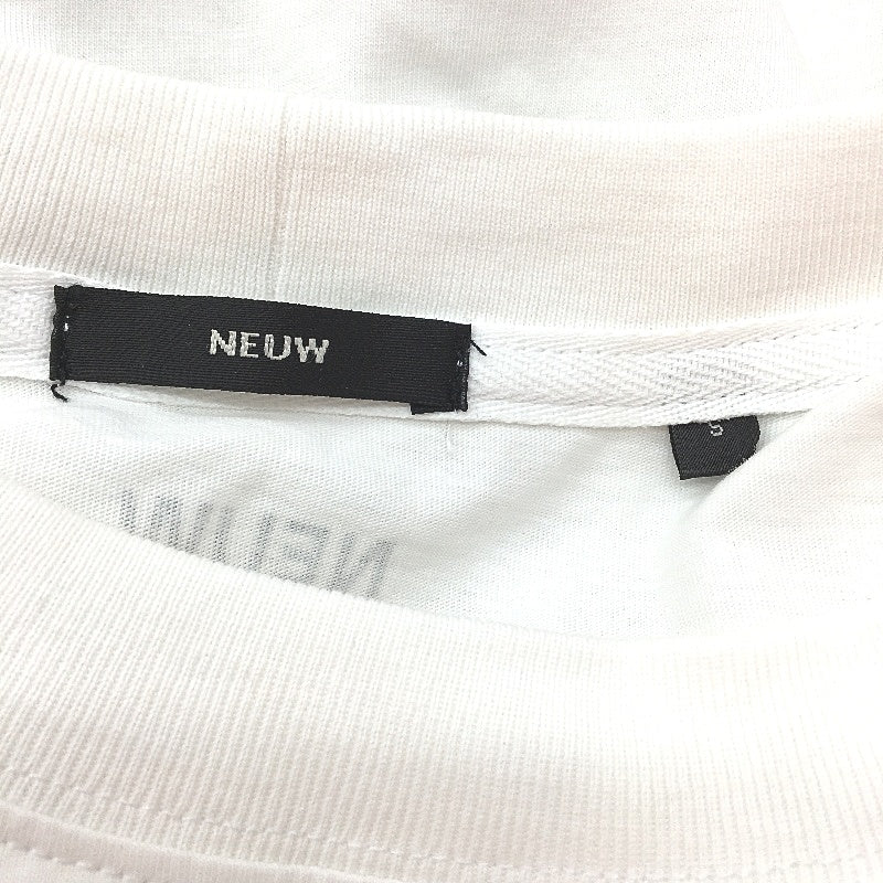 NEUW White Long Sleeve Poison City Print Cotton T Shirt Men Size S - Image 3