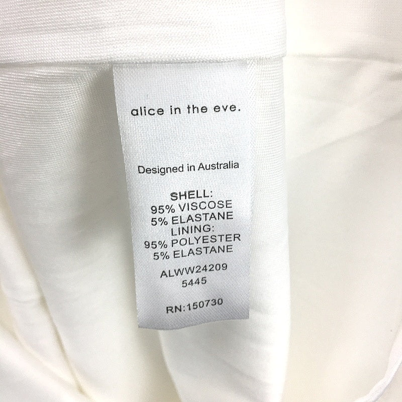 Alice In The Eve White Dahlia Cut Out Maxi Dress Sleeveless Womens Size S NEW - Image 5
