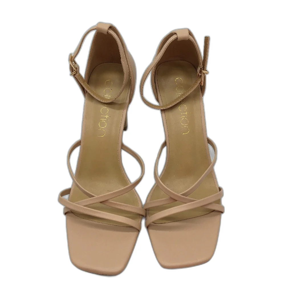 Collection Demi Nude Strappy High Heeled Sandals Ladies Size 9 SAMPLE NEW - Image 3