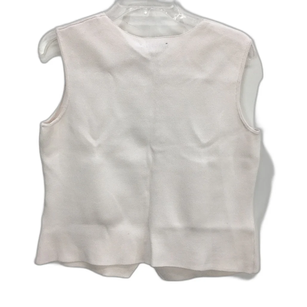 Portmans White Dolly Milano Abstract Button Vest Top Ladies Size Small NEW - Image 2