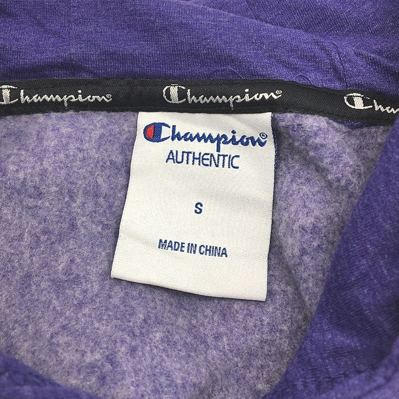 Champion Purple & Orange Logo Hooded Casual Sports Jumper Ladies Size Small - Image 3