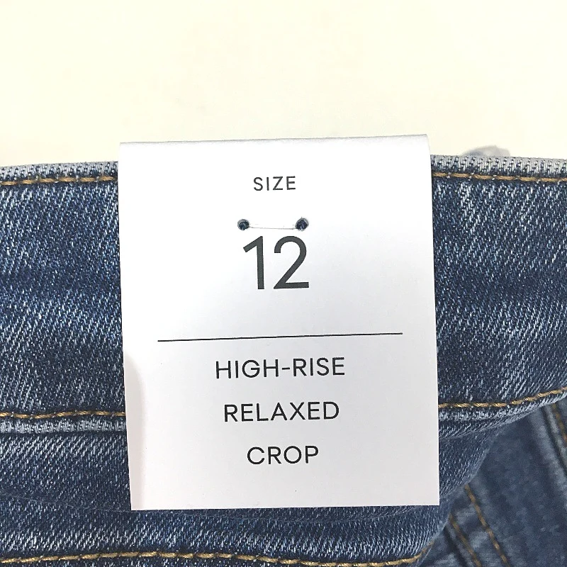 Forever New Blue High Rise Relaxed Fit Crop Length Denim Jeans Ladies Size AU 12 - Image 5