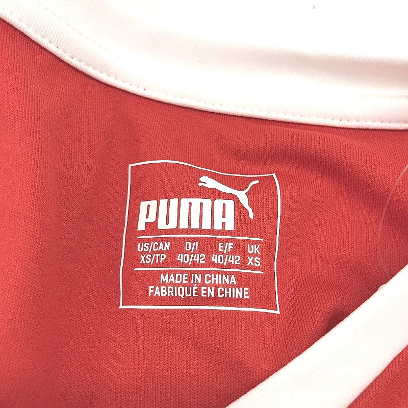 PUMA LIGA Jersey Red & White Short Sleeve Tshirt Training Top Mens Sz XS - Image 3