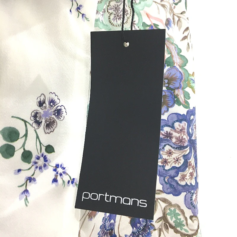 Portmans White & Floral Coral Sea Sateen Skirt Ladies Size 8 NEW - Image 5