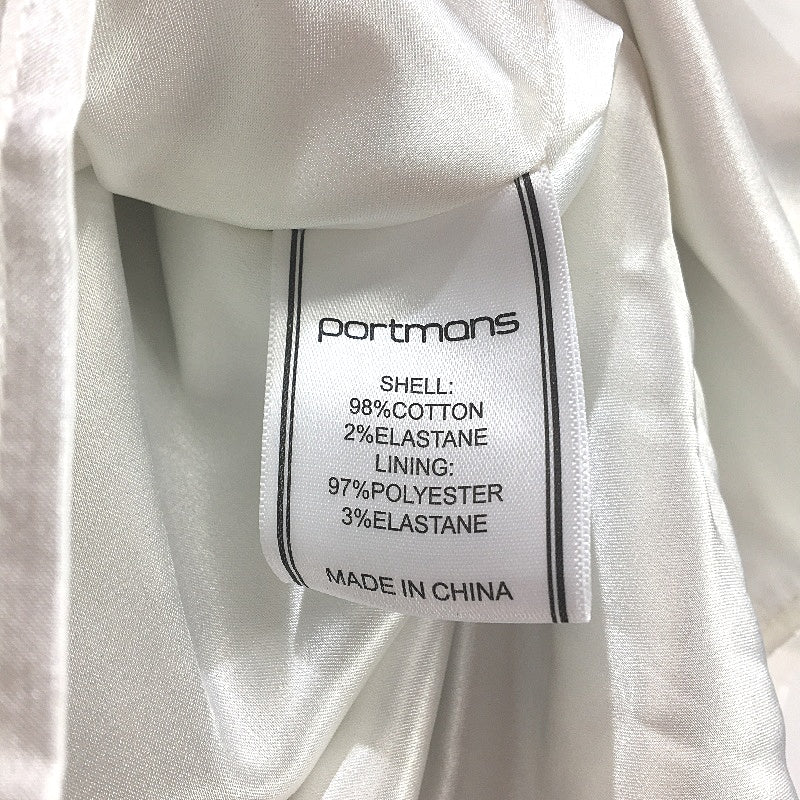 Portmans White & Floral Coral Sea Sateen Skirt Ladies Size 8 NEW - Image 7