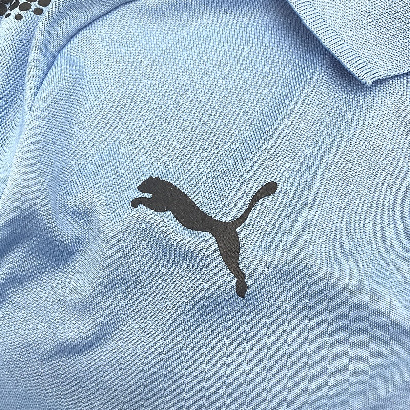 PUMA Junior Blue Ascension Training Short Sleeve Polo Shirt Youth Size M 9-10Y - Image 5