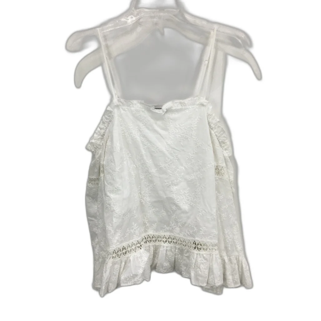 Forever New White Long Sleeve Floral Embroidered Top Ladies Size AU 8