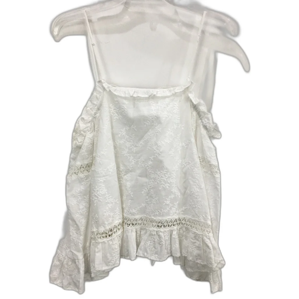 Forever New White Long Sleeve Floral Embroidered Top Ladies Size AU 8 - Image 2
