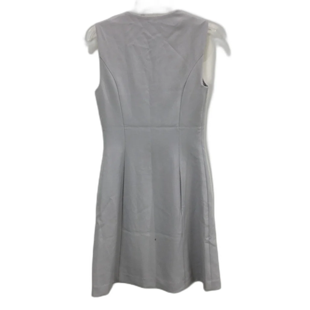 Portmans Soho Zip Front Sleeveless Dove Grey Mini Dress Ladies Size AU 6 NEW - Image 2
