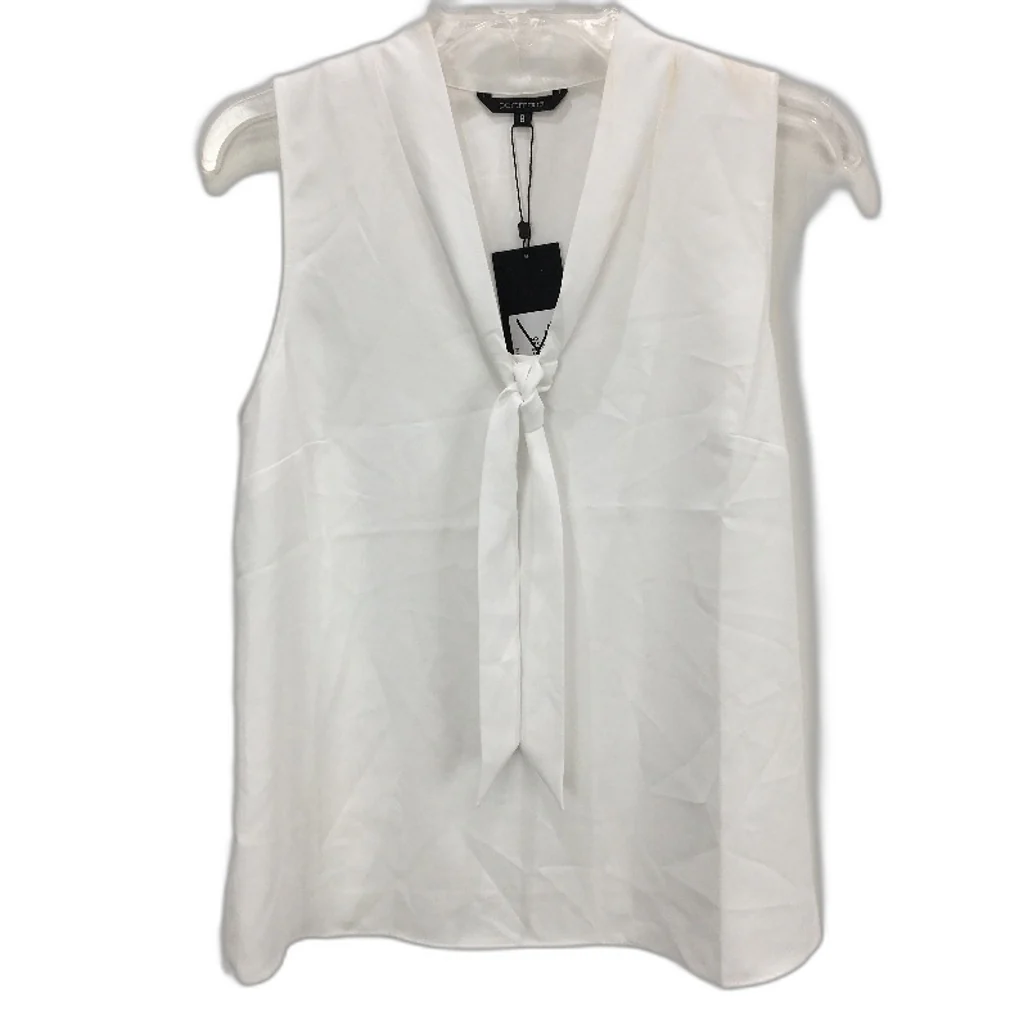 Portmans Delilah Tie Neck Sleeveless Ivory White Top Ladies Size AU 8 NEW