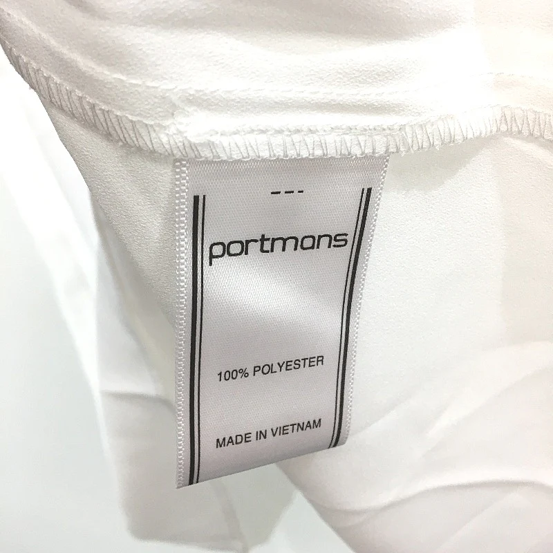 Portmans Delilah Tie Neck Sleeveless Ivory White Top Ladies Size AU 8 NEW - Image 7