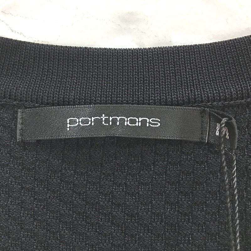 Portmans Liz Box Pleat Milano Knit Black Mini Dress Ladies Size Medium NEW - Image 3