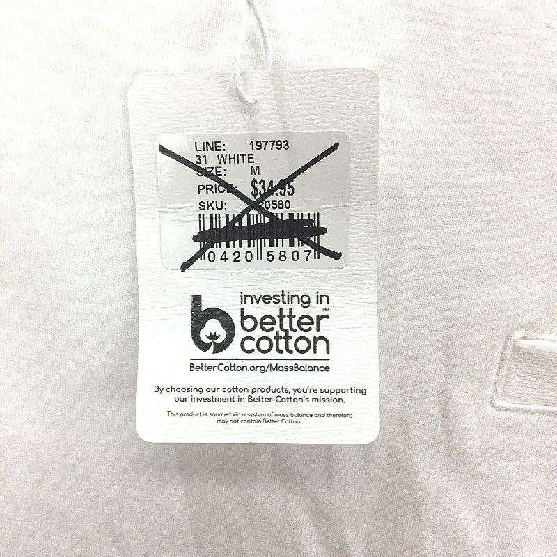 Just Jeans Farah Pocket White Crew Neck Cotton Tee Ladies Size Medium NEW - Image 4