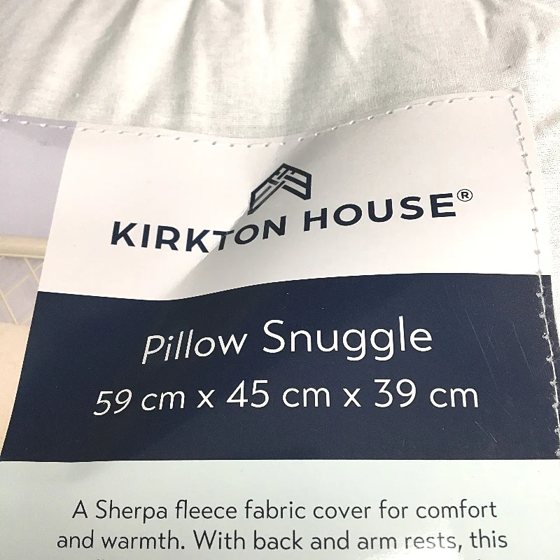 Kirkton House Blue Sherpa Fleece Fabric Cover Soft Fluffy Pillow Snuggle NEW - Image 7