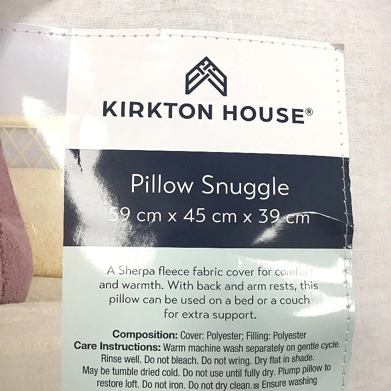 Kirkton House Purple Sherpa Fleece Fabric Cover Soft Fluffy Pillow Snuggle NEW - Image 4
