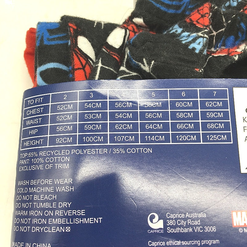 Marvel Spiderman Long Sleeve PJ Set & Stationary Backpack Set Kids Size 4 NEW - Image 5