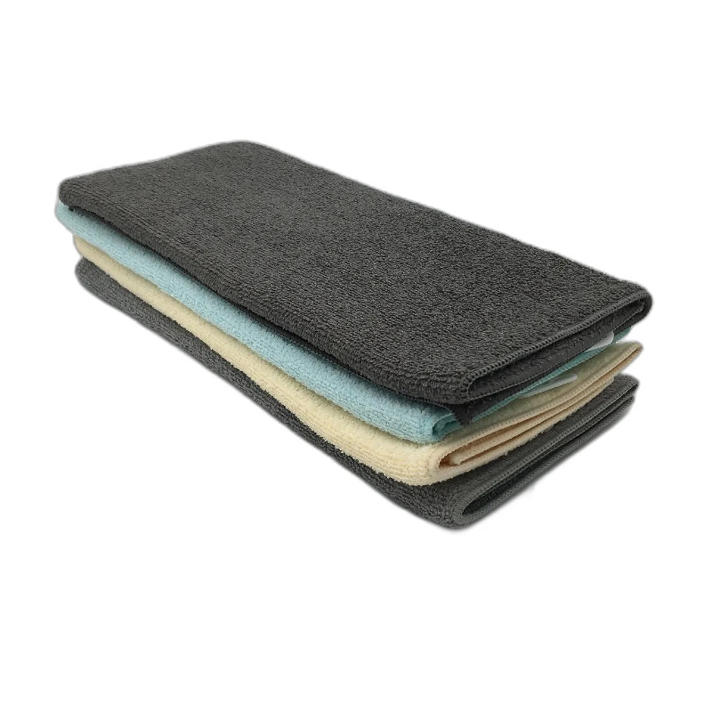 Microfibre 4Pck Multicolored Reversible Cushioned Dish Drying Mats 38 x 50cm NEW