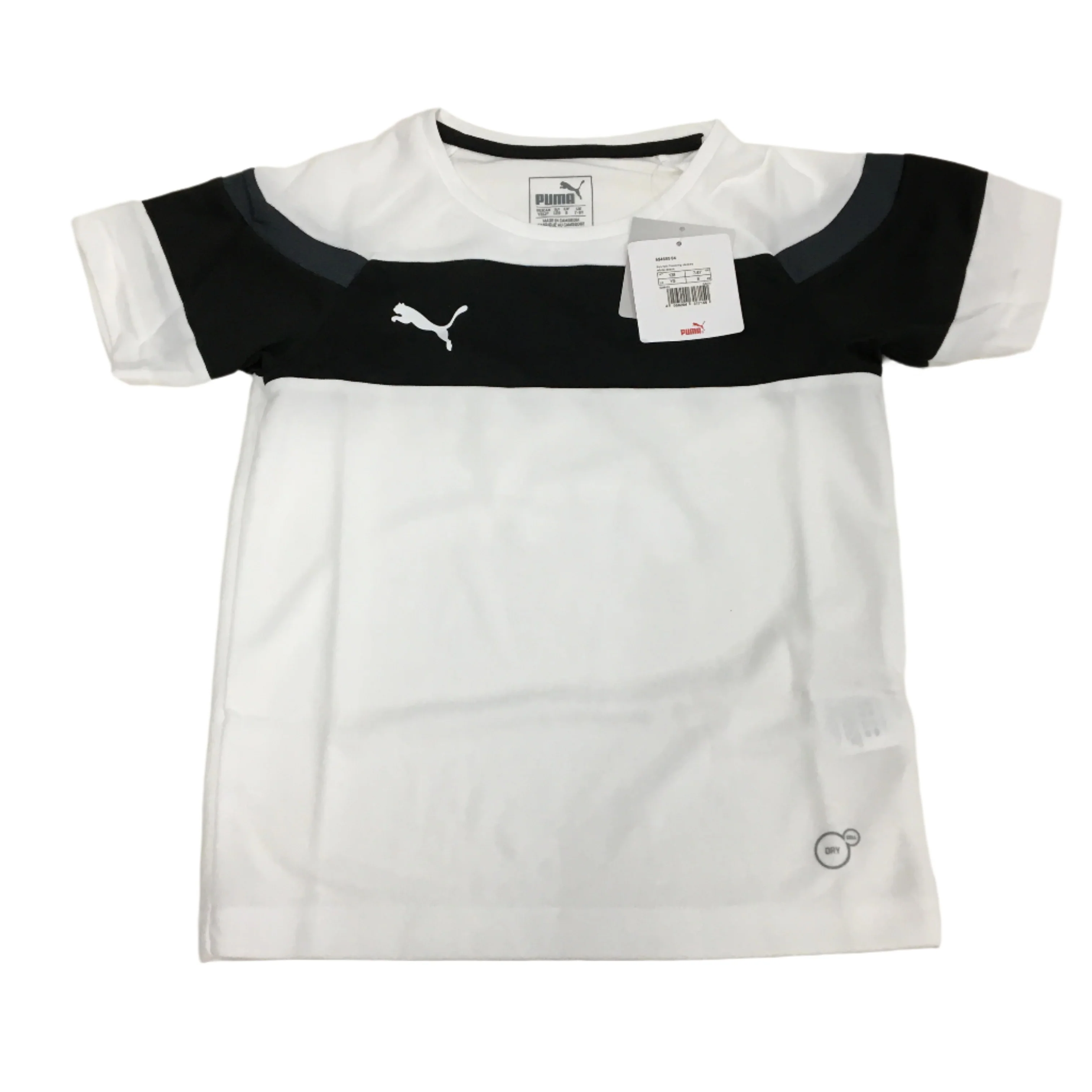 PUMA Spirit II Training Jersey Short Sleeve Kids Top Tshirt Youth Size S 7-8Y