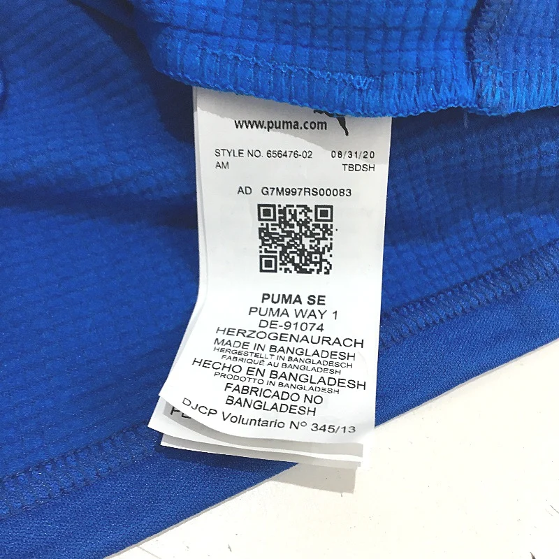 PUMA Blue Drycell TeamGoal 23 Training Quarter Zip Sports Jacket Mens Sz XS NEW - Image 7
