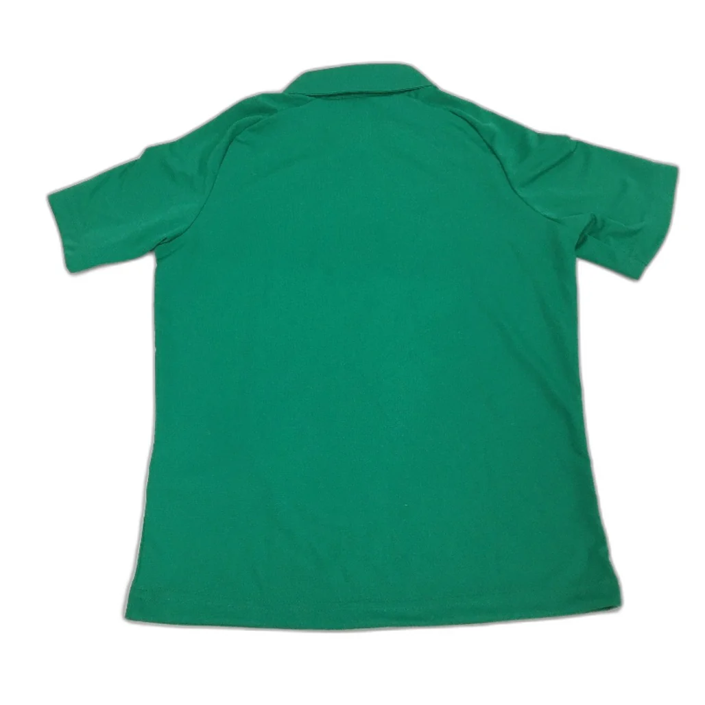 PUMA Green Drycell Short Sleeve Polo Shirt Kids Training Top Youth Size M 9-10Y - Image 2