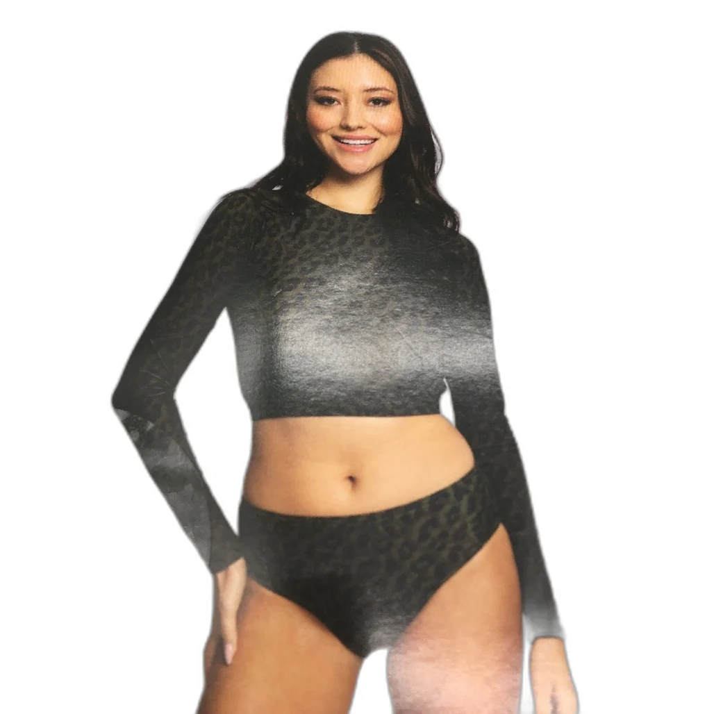 Crane Performance Black & Camo Rash Vest & Bikini Set Swimwear Ladies Sze L NEW - Image 3